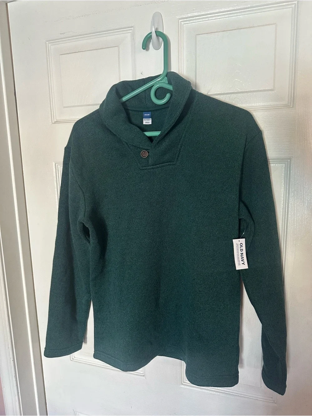 Boy’s Old Navy Dark Green Shawl Collar Pullover Sweater